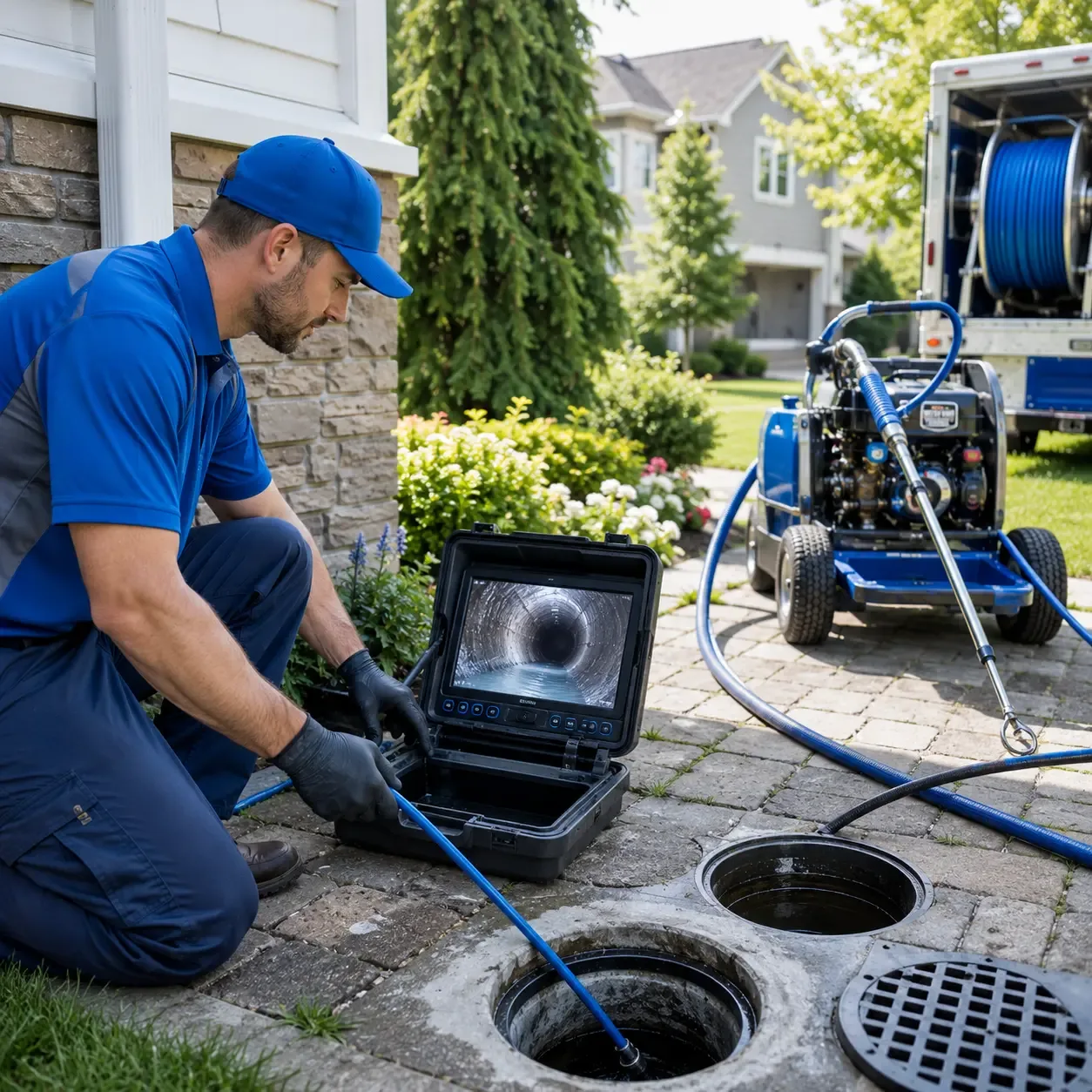 Outdoor drain cleaning professionals serving River Falls, AL